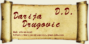 Darija Drugović vizit kartica
